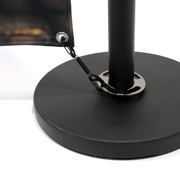 Cafe-Barrier Economy Detail Spring-Clip-Base With Double-Sided Graphic